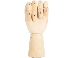 Septpenta Houten Handmodel, Houten Kunstenaar Tekenpop Gelede Mannequin, 10 X 25 Cm Voor Artistieke Schetsmodellen, Fotografie Rekwisieten, Animatiefilms, Decoraties, Desktopspeelgoed