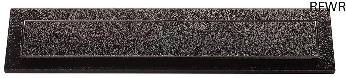 Brievenbus Klep - Postinvoer - Post Ontvangen - Gegalvaniseerd Staal - 25 x 7.3 cm - Zwart