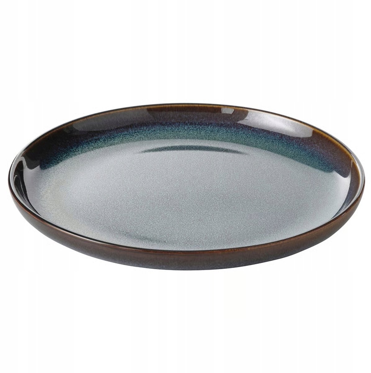 IKEA GLADELIG Bord, Blauw, 20 cm - Uniek handgemaakt ontwerp