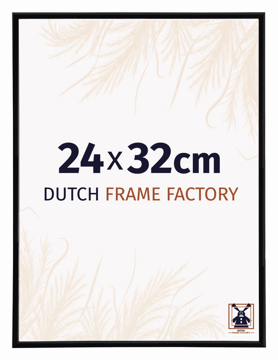 Dutch Frame Factory Fotolijst 24x32 cm - Kunststof - Zwart Hoogglans - Angers