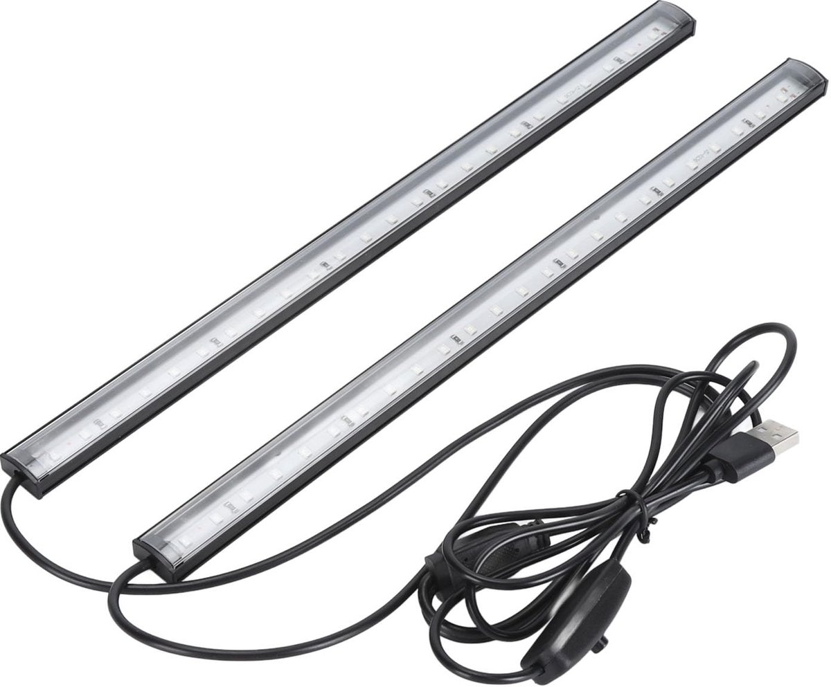 LED Blacklight Tube - USB Voeding - 380-400 nm - 1ft - Onderkast en Party Verlichting - Plug & Play