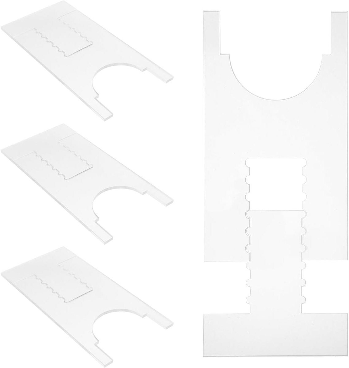 Bank en wand afstandhouders - Meubelbeschermers - Meubels Stabiliseren - Verstelbaar en Transparant - 20.5 cm - Transparant