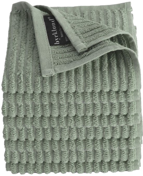 Byrklund Vaatdoek Clean Up Jade - Set van 8 - 100% Katoen - 30x30 cm - Hoge Absorptie & Kleurecht