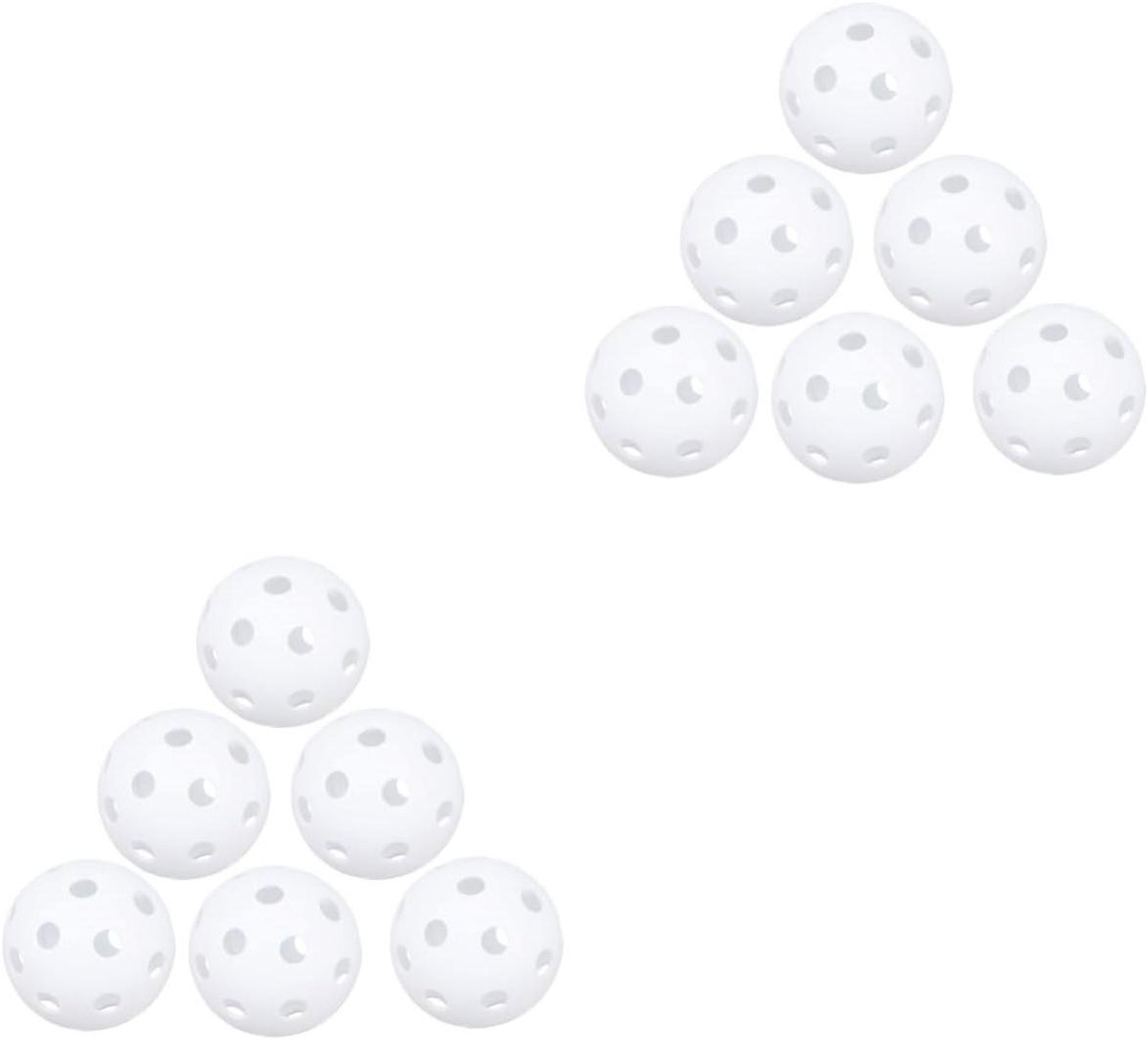 Golfballen Set - Trainingsballen - Binnen Golf Oefenen - Gaten voor Balans - 12 Stuks - Wit