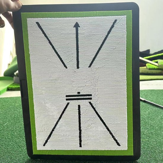 Golf Schommelmat - Trainingsmat Golf - Swing Analyseren - Directe Feedback - 33 x 4 cm - Groen — afbeelding 3