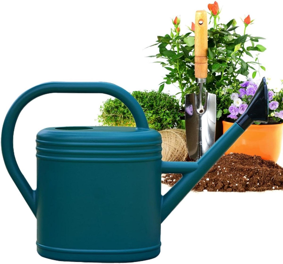 Plantengieter Lange Uitloop - Waterkoker Buiten - Planten Water Geven - Verstelbaar Mondstuk - 5 Liter Capaciteit - Groen