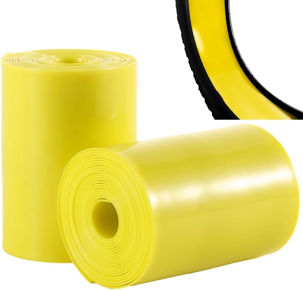 Banden Beschermstrips - Lekpreventie Strips - Fietsen Zonder Zorgen - Duurzame TPU Constructie - 2 Stuks 90 Inch - Geel