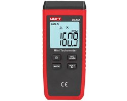 UNI-T UT373 Laser Toerenteller – Digitale Tachometer 2.5–99.999 RPM – Nauwkeurige Mini RPM Meter met Min/Max/AVG + Hold