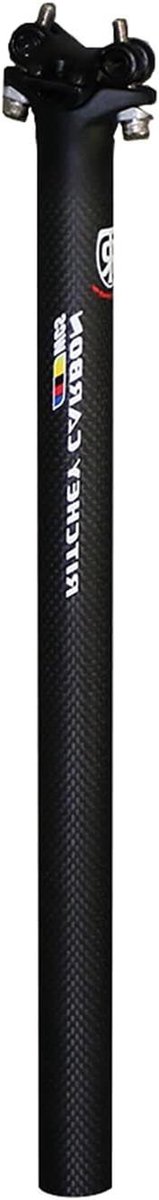 Fiets Zadelpen - Zadelbuis Koolstofvezel - Comfortabel Fietsen - Ultralicht Materiaal - 27.2/30.8/31.6mm - Mat Zwart