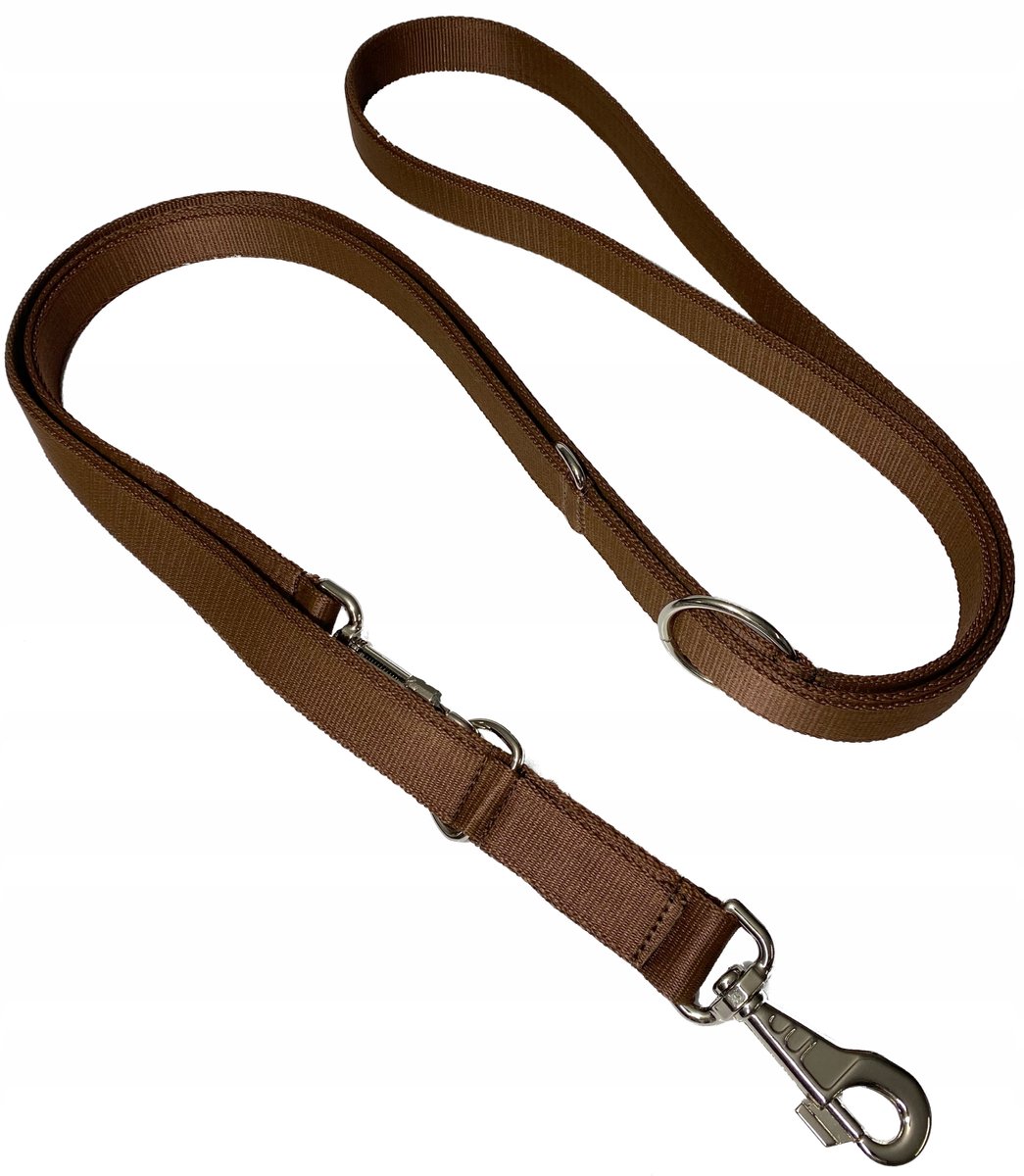 Sterke Dubbele Hondenlijn 235 cm / 30 mm - Verstelbaar