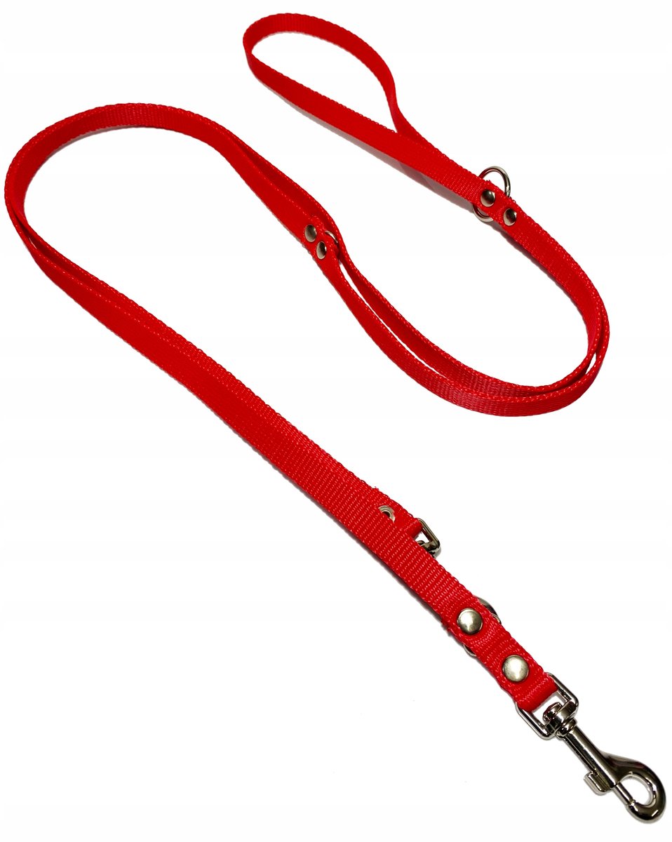 Verstelbare Hondenlijn 120-205 cm / 13 mm Breed - Rood