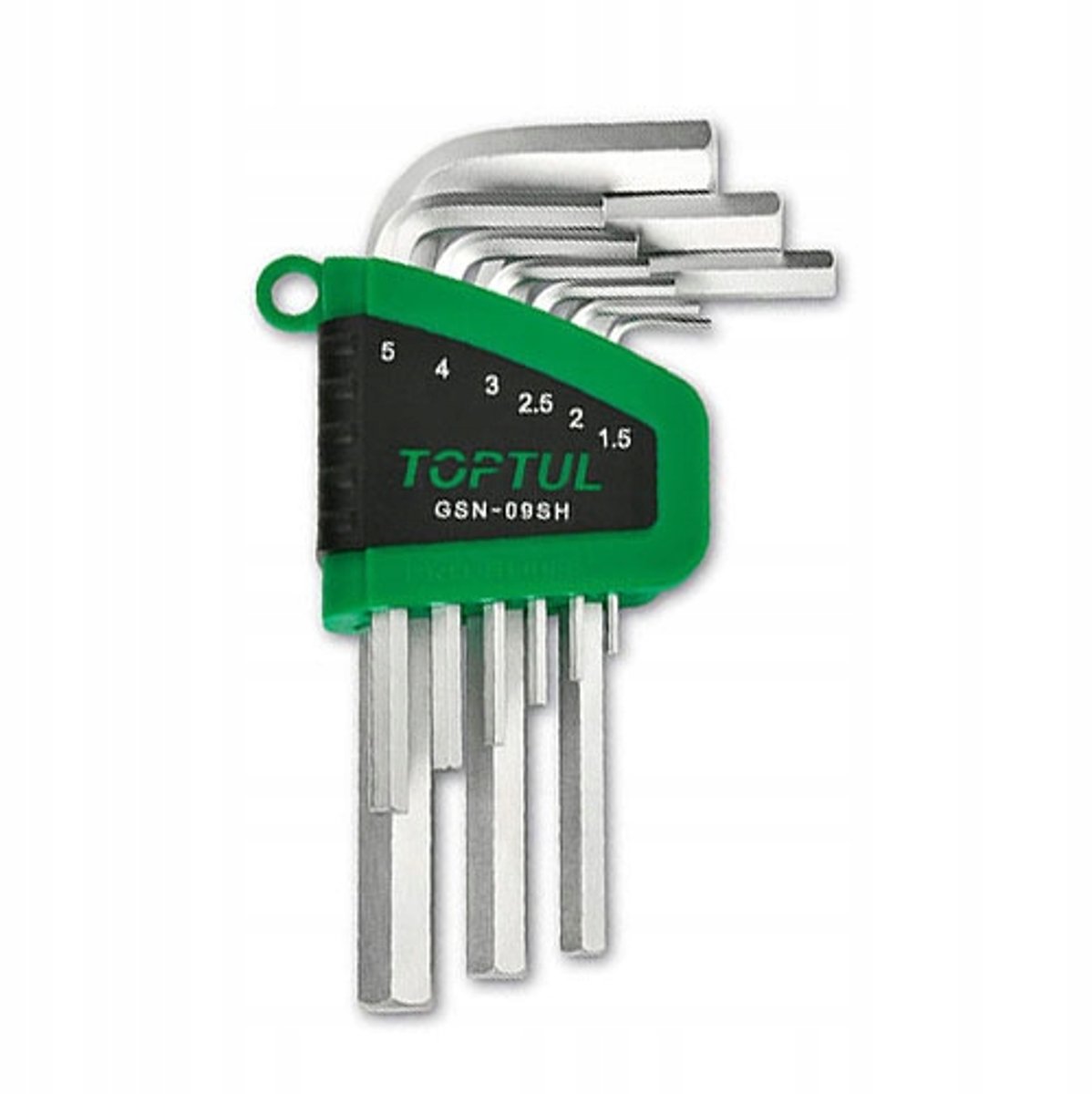 Toptul Inbussleutelset 1,5-10mm 9 Delig - Kwaliteit S2 Staal