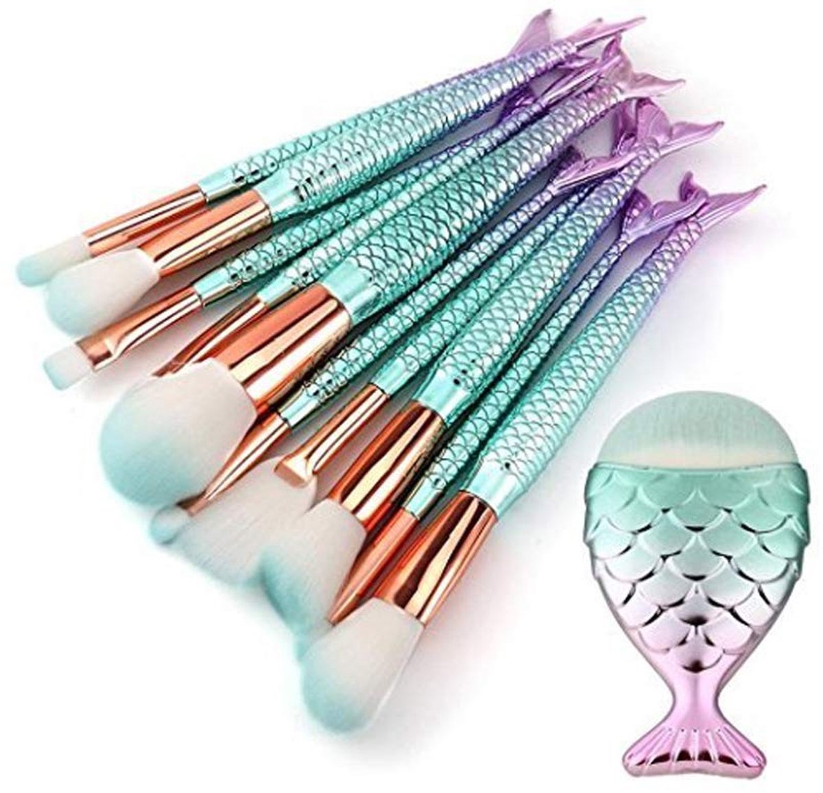 Dailygoods- Make-upborstelset 10-delig - Professionele Make-upkwasten