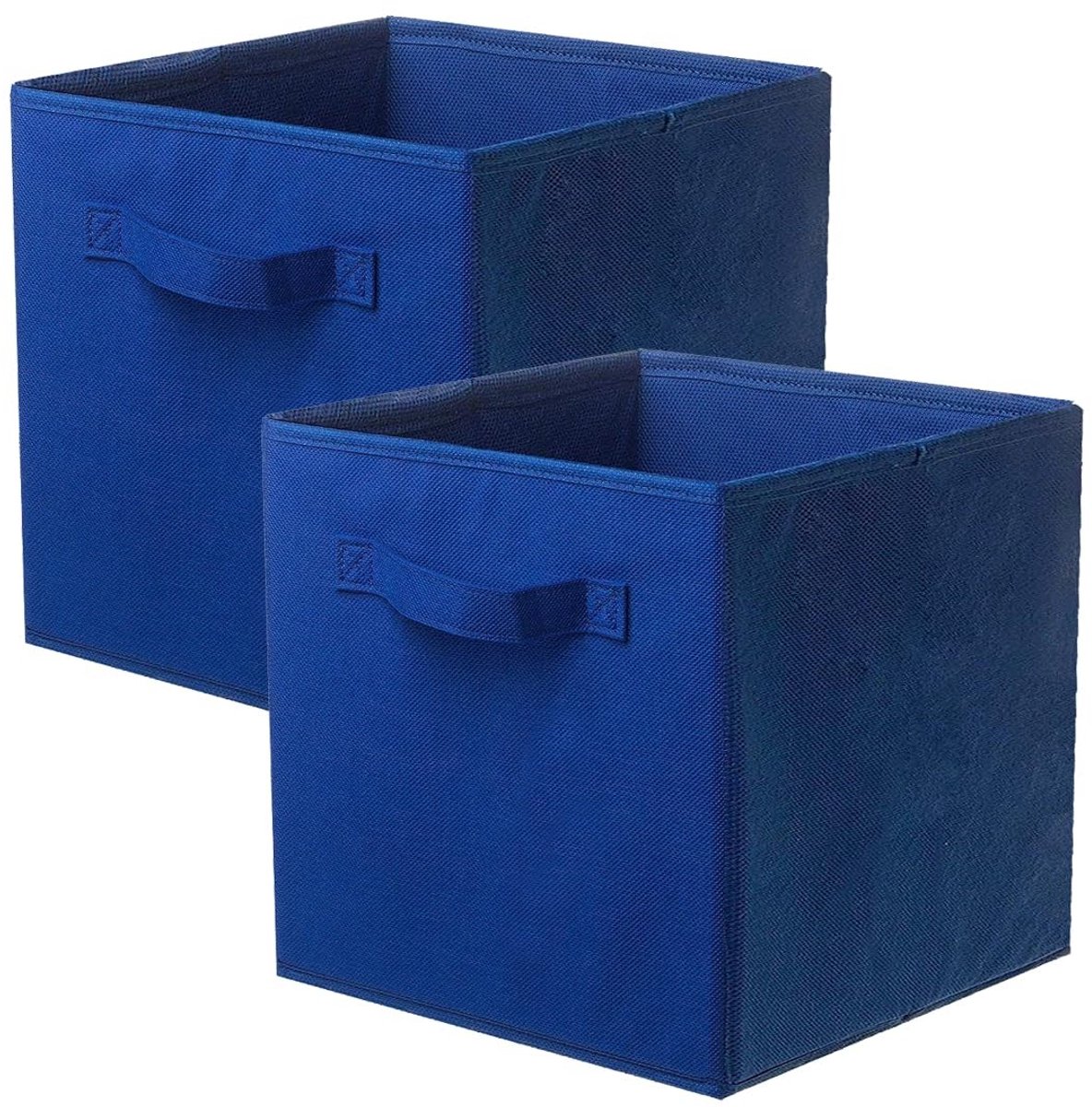 ZEYNOMAX- Opbergbox Organizer - 2-delige Opbergdoos - Opvouwbaar - Stevig Karton - Handgrepen - Premium Stof - Opbergmand