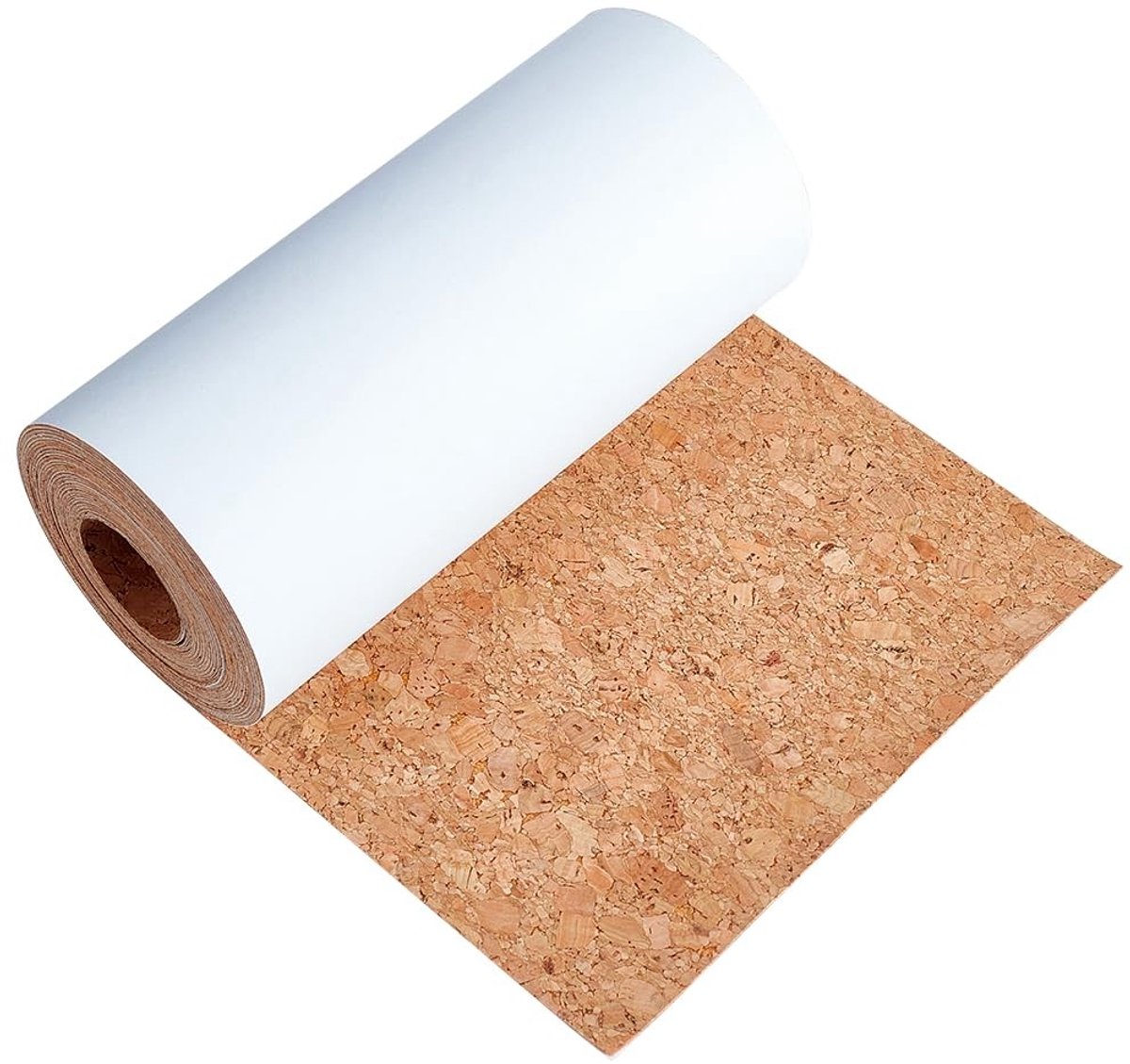 ZEYNOMAX- Kurkrol 5 m x 15 cm - Zelfklevend - Flexibele Natuurlijke Kurk - Voor Planken/Laden/Wanddecoratie - 0,5 mm Dik - Ideaal voor Doe-Het-Zelf Projecten - Kurkvel
