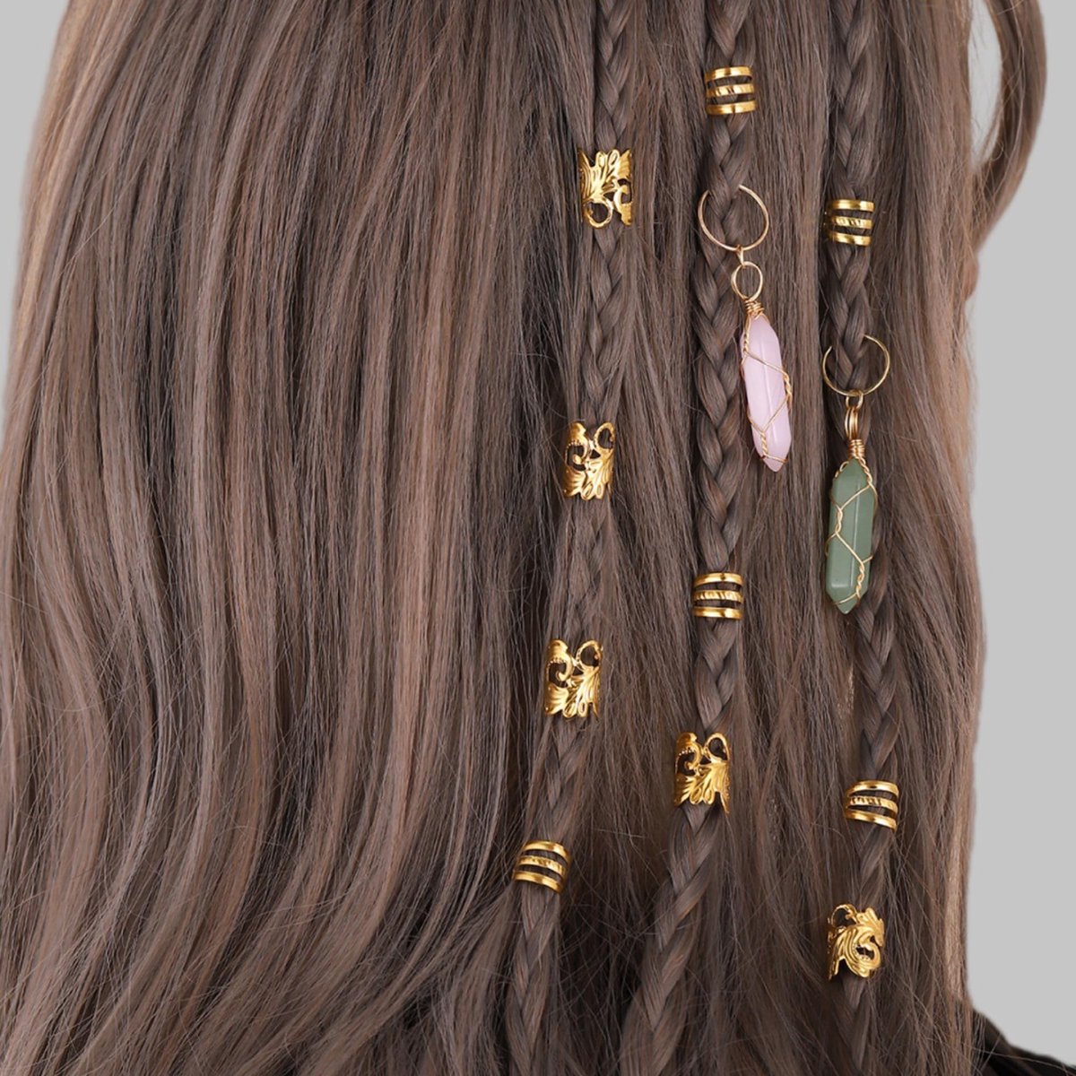 ZEYNOMAX- Vlechtkralen 24 Stuks - Verstelbare Haaraccessoires - Dreadlocks - Uniseks - Hoogwaardige Legeringen - Duurzaam en Mooi - Haarkralen