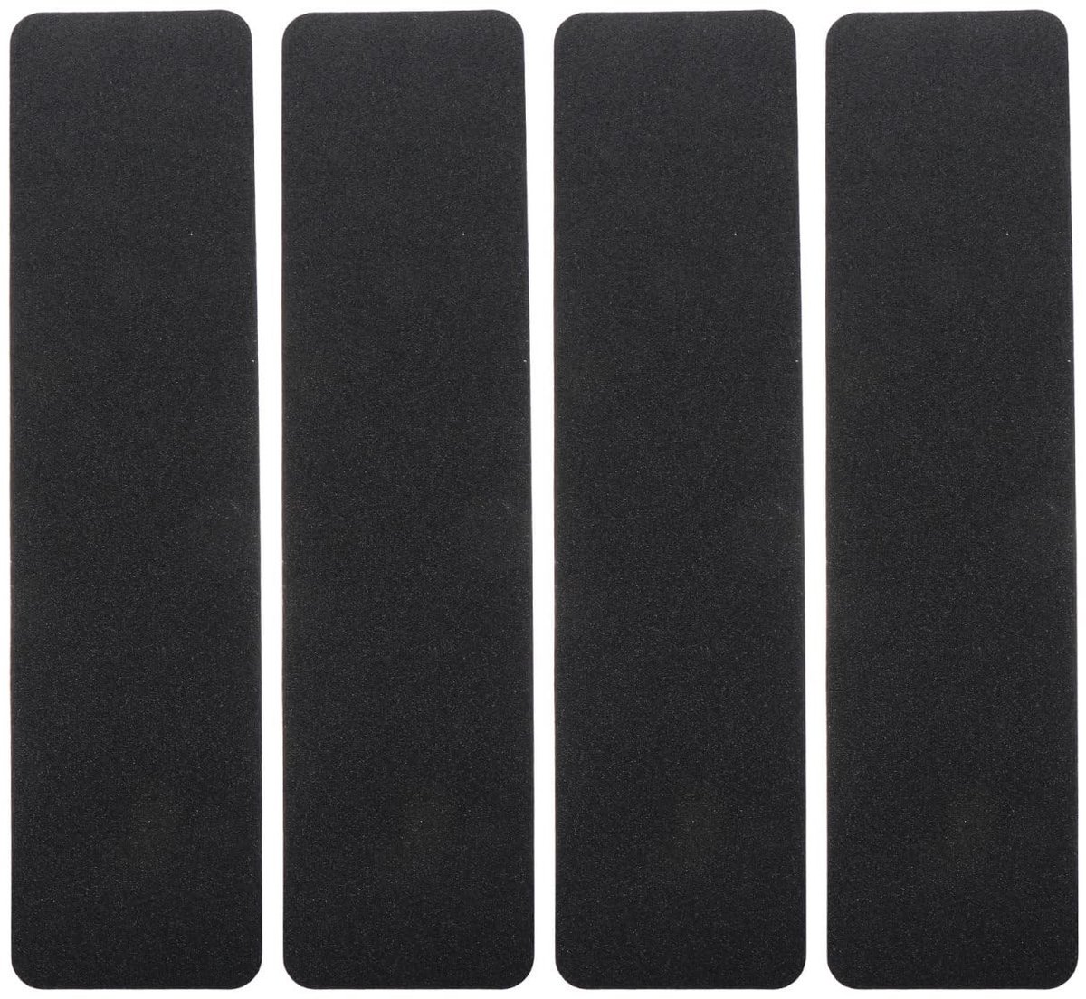 JHUBERS- Trapmatten Antislip - 4 Stuks - Zelfklevend - PVC - Zwart - 61x15cm - Verbeterde Veiligheid - Antislipstrips