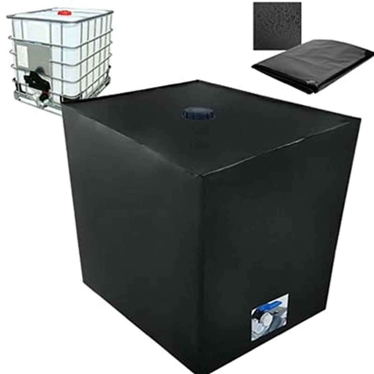 JHUBERS- Watertank 1000 Liter - UV-Bescherming - Waterdicht - Stofdicht - IBC Container - Duurzaam 210D Materiaal - Wateropslag