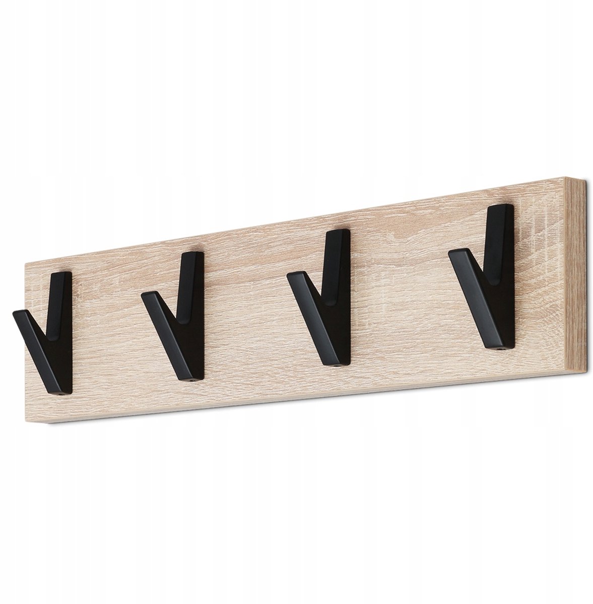 Wandkapstok Dressoir Eiken Sonoma met 4 Haken - Loft Stijl