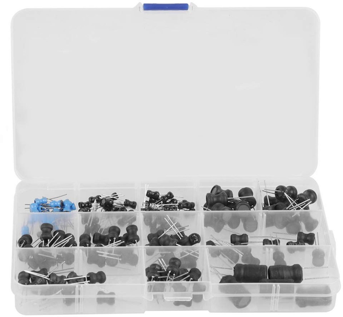 JHUBERS - 145 stuks elektrolytische condensatoren - Assortiment kit - 10uH-10mH - Voor elektronica - Duurzaam - Geschikt voor hobbyisten