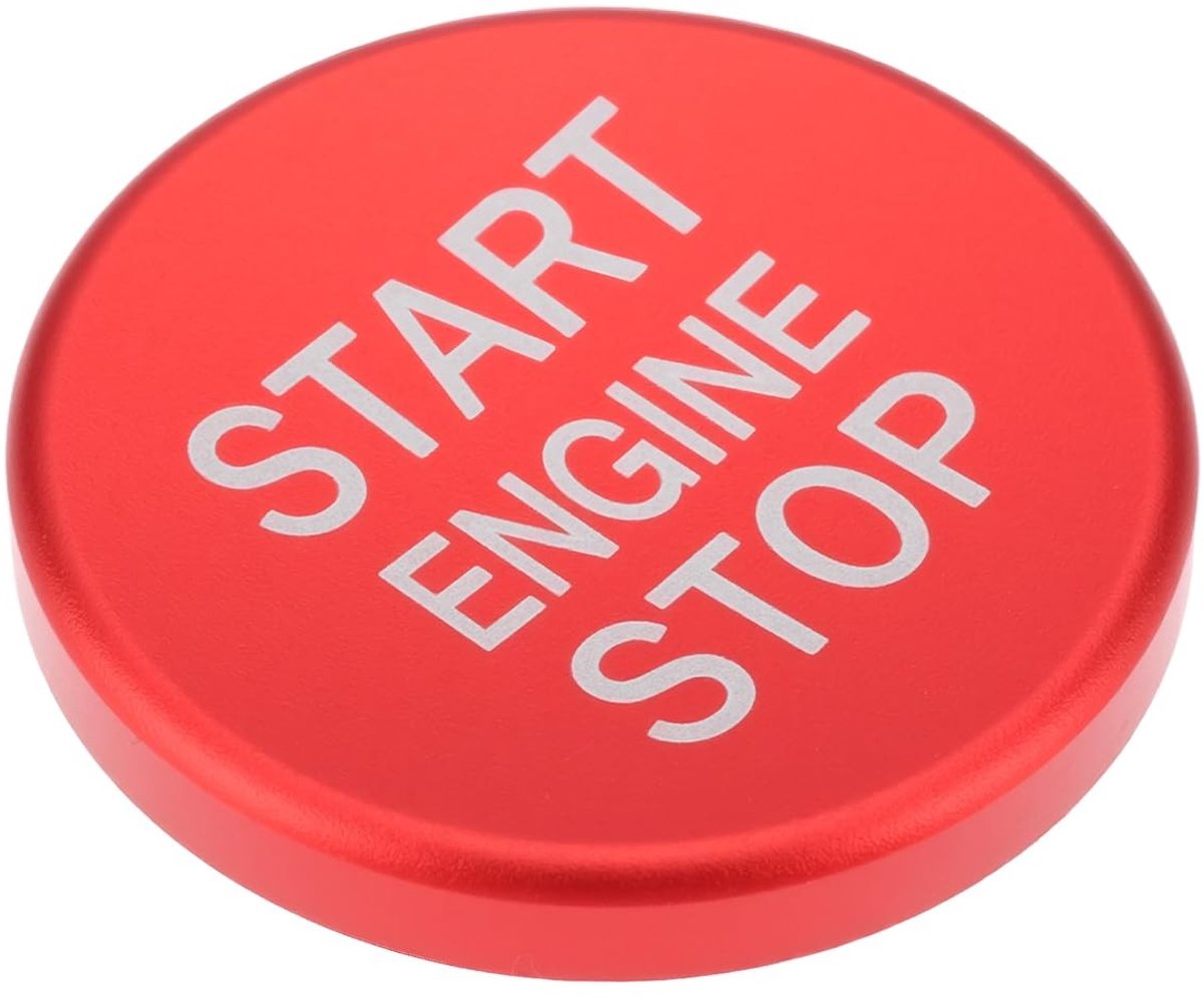ZEYNOMAX- Decoratieve Ring - Start-stop Knop Cover - Compatibel met Alfa Romeo Giulia/Stelvio 17-21 - Lichtgewicht Aluminium - Roestbestendig - Eenvoudig te Installeren - Knopcover