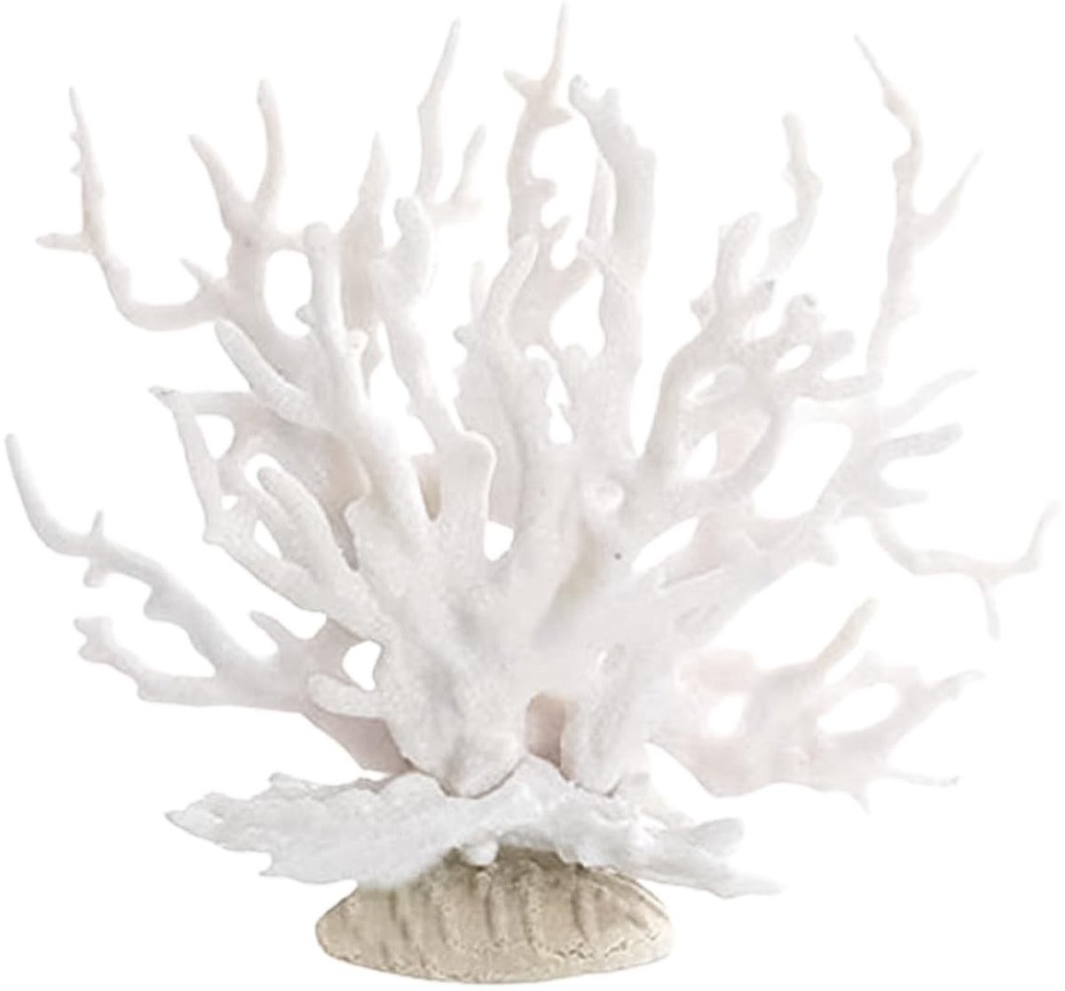 ZEYNOMAX- Koraal Decoratie - Kunstmatig Koraalrif - Aquarium Decoratie - Wit Koraal - Onderwater Landschap - Onderhoudsvriendelijk - Nep-koraal