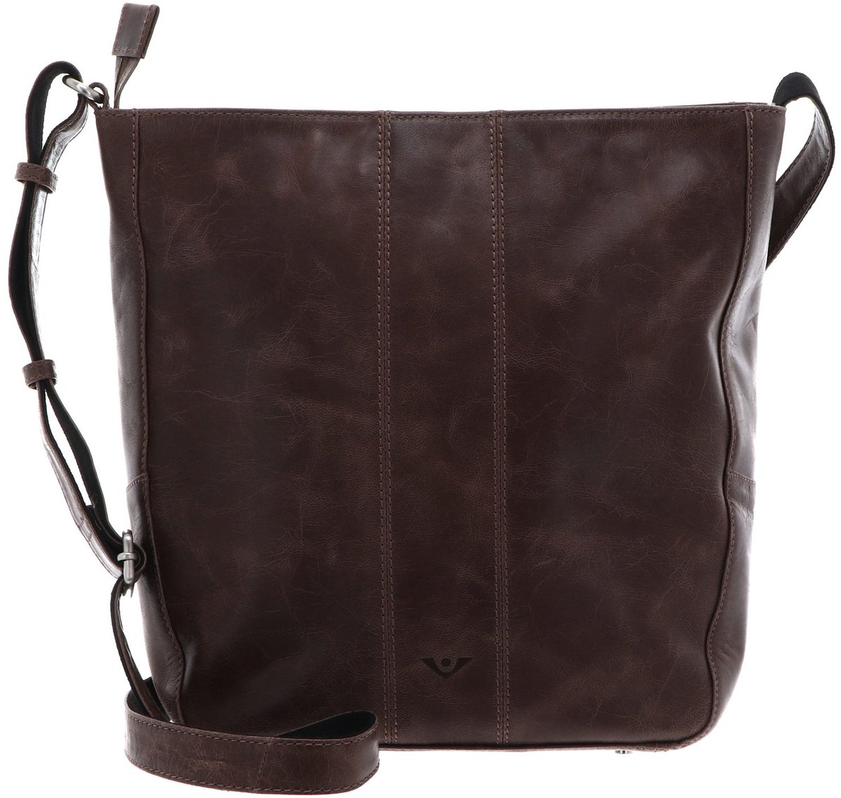 VOi Leren schoudertas City Cowboy Ceren Crossbody Bag Brown bruine
