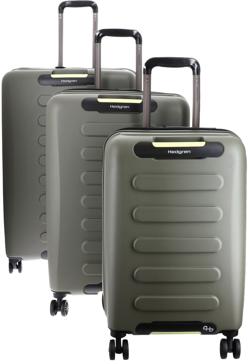 Hedgren Trolley Grip Nest Set Olive Olijfgroen 74cm