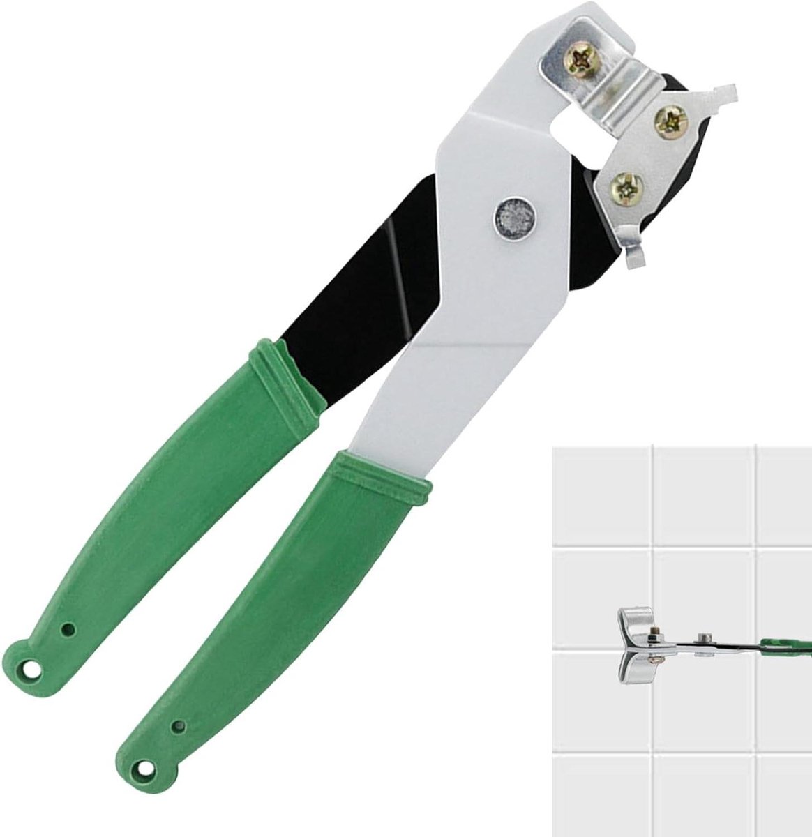 Tegel Nippers - Glas Snijder - Mozaïek Maken - Comfortabele Grip - 21 cm - Zwart