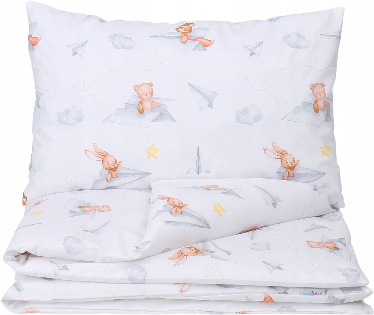 Babymam Kinderbeddengoed 2-delig 135x100cm Katoen Zonder Woolling