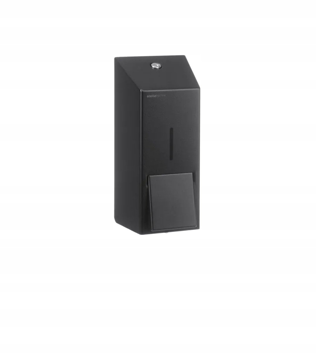 Stella R1 Zeepdispenser Zwart Mat 0.8L Wandmontage