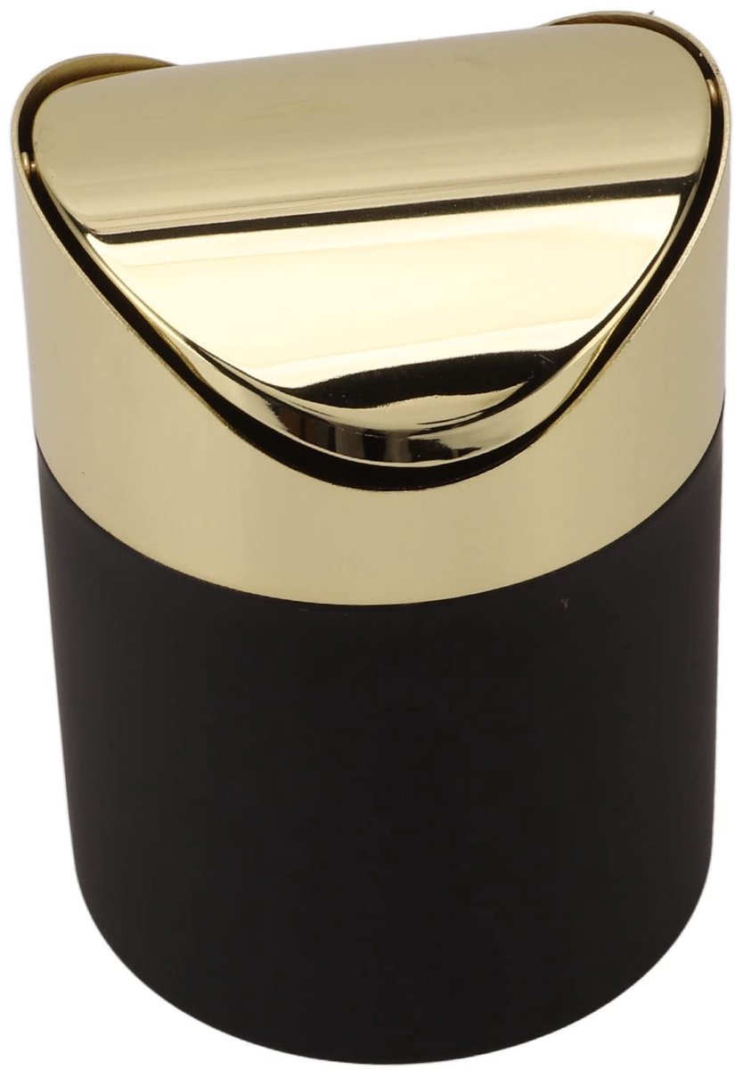 Dailygoods- Prullenbak Mini - Roestvrij Staal - Tafel Prullenbak - Afvalemmer - Huishoudelijke Mini Prullenbak - Onderhoudsvriendelijk - Ideaal voor Klein Afval