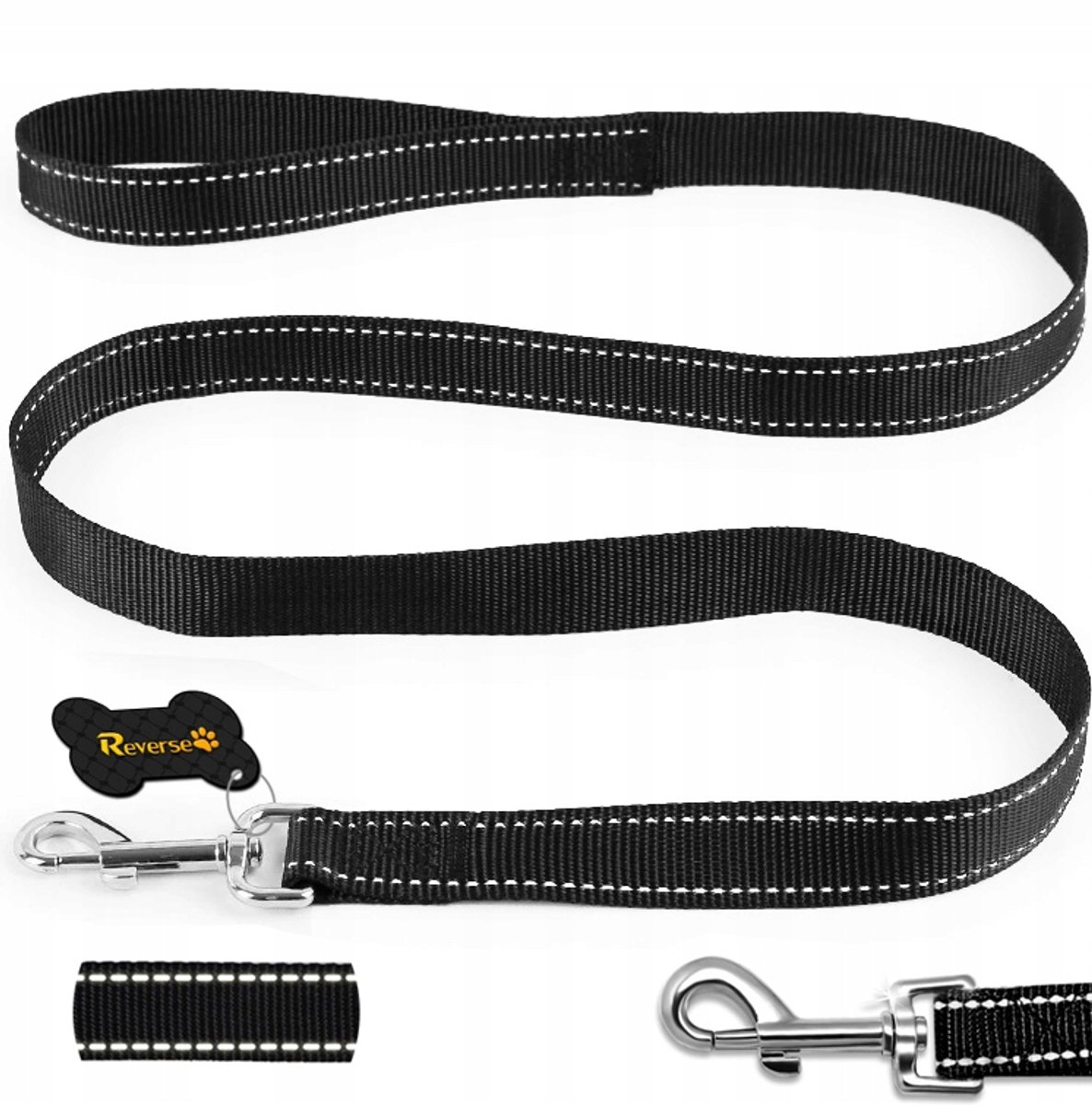 Sterke Reflecterende Hondensnoer 1.2m - 25mm Breed