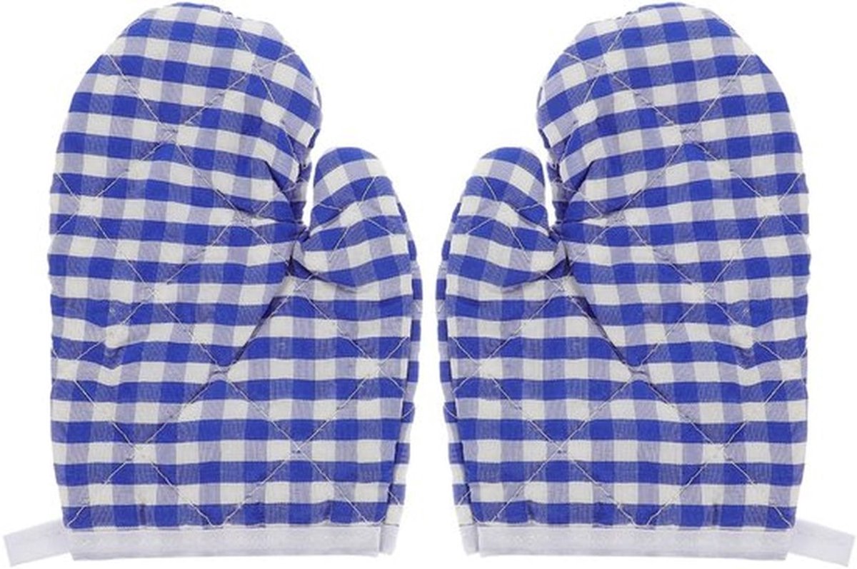 - Kinderovenwanten - Hittebestendige kookhandschoenen - Hemelsblauw - Veilig voor kinderen - Ideaal voor het koken - 2 stuks