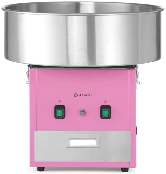 HENDI Suikerspinmachine - Roze - 230V/1200W - Met lade en voltmeter - 520x520x480 mm — afbeelding 2