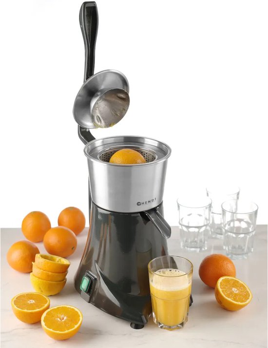 HENDI Elektrische citruspers - roestvrij staal - met spatscherm - 230W - 210x330x585 mm van Merkloos — afbeelding 3