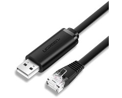Ugreen - consolekabel - USB - Ethernet RJ45-adapter 1,5m zwart - (CM204)