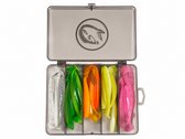 Cap-Vis Ensemble de leurres 12cm – 31 Pièces – Boîte de pêche incluse – Leurre brochet – Shads pour sandre & perche