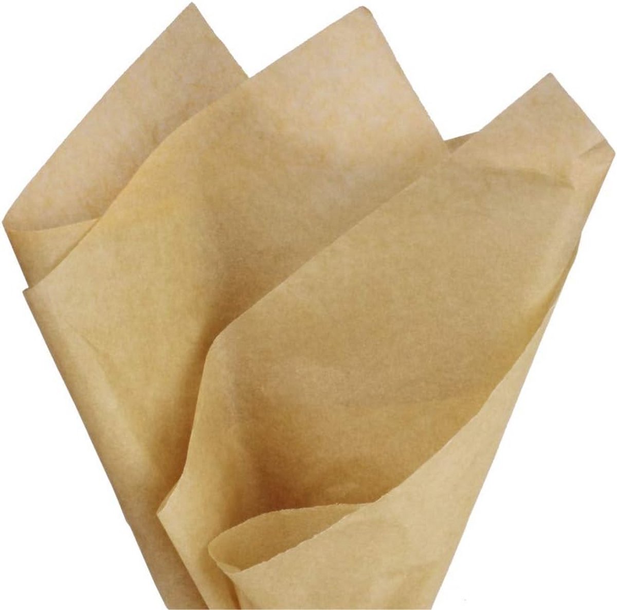 Inpakpapier Vellen - Cadeaupapier - Geschenken Inpakken - Lichtbruin Zandweefsel - 100 Vellen - Lichtbruin
