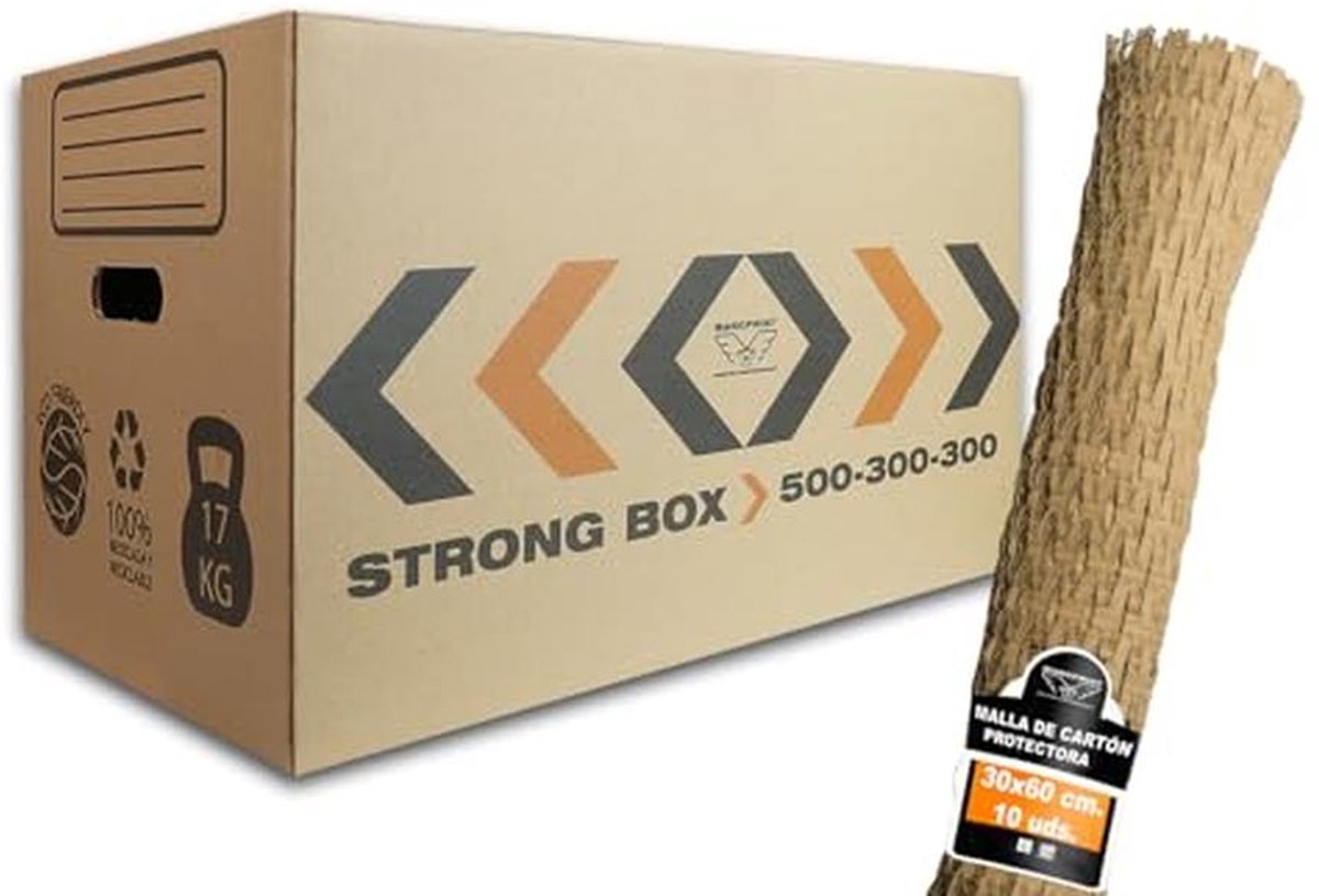 Verhuisdozen - Verhuisboxen Opslag - Spullen Inpakken - FSC Gecertificeerd - 50x30x30cm 15 Stuks - Bruin