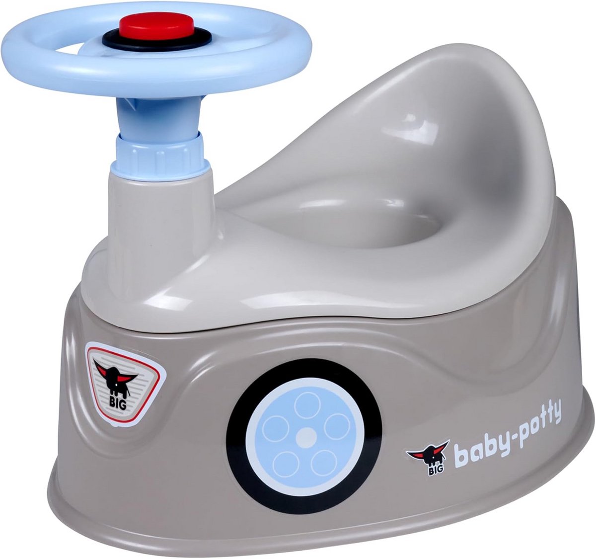 Babypotje - Leerpotje Zindelijkheid - Zindelijkheidstraining - Bobby Car Design - 43 x 31 x 28 cm - Grijs