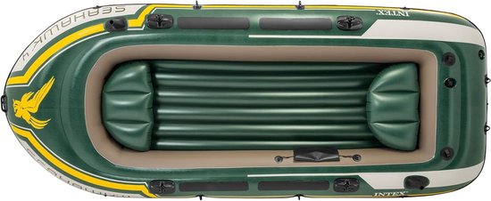 Opblaasbare Boot - Roeiboot Visboot - Varen en Vissen - Inclusief Pomp en Peddels - 351 cm - Groen — afbeelding 3