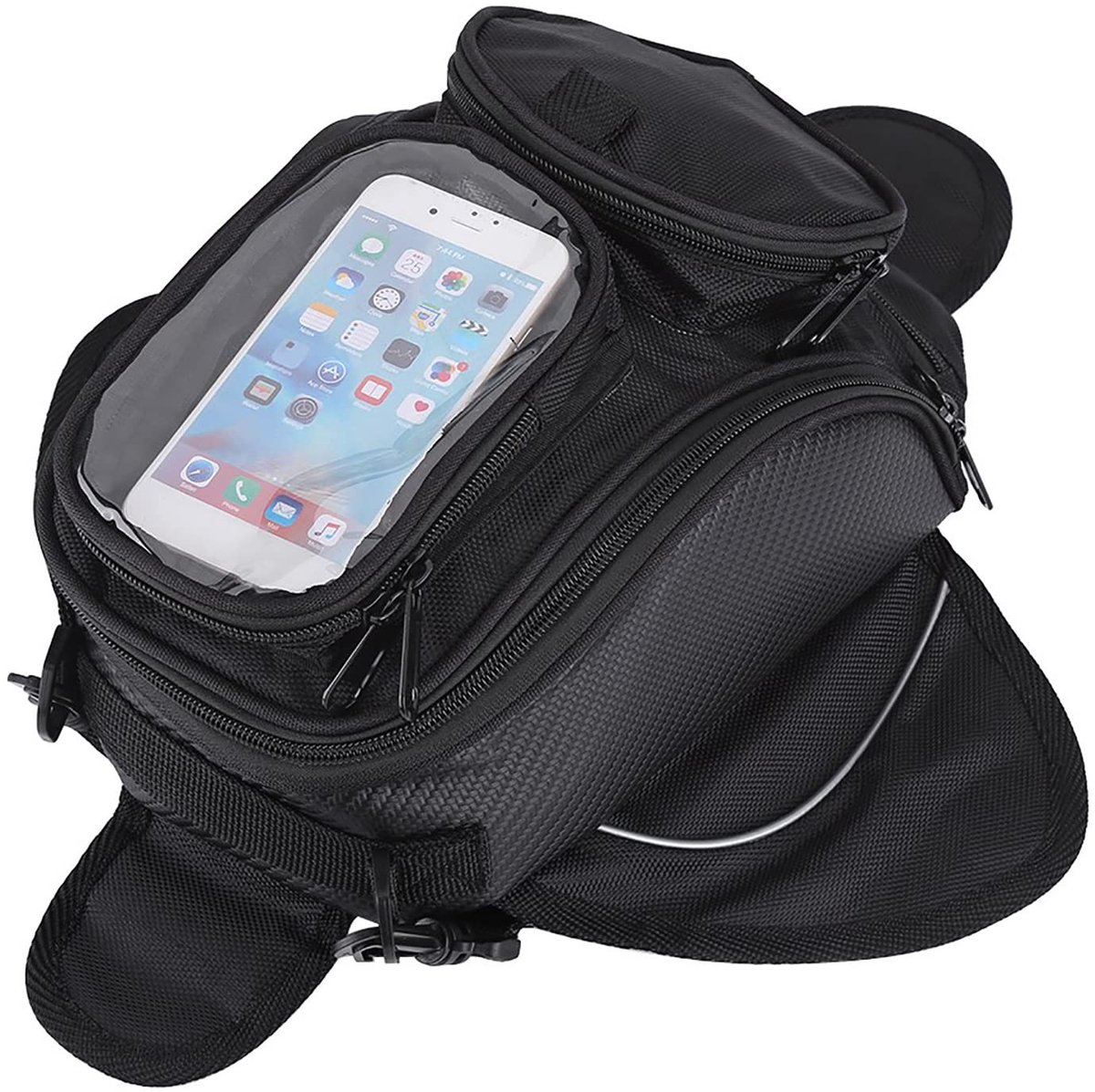 Dailygoods- Motorfietstas Waterdicht - Magnetische Tanktas - Heuptas - Duurzaam - 1680D Oxford - Transparant Venster voor GPS/Mobiele Telefoon