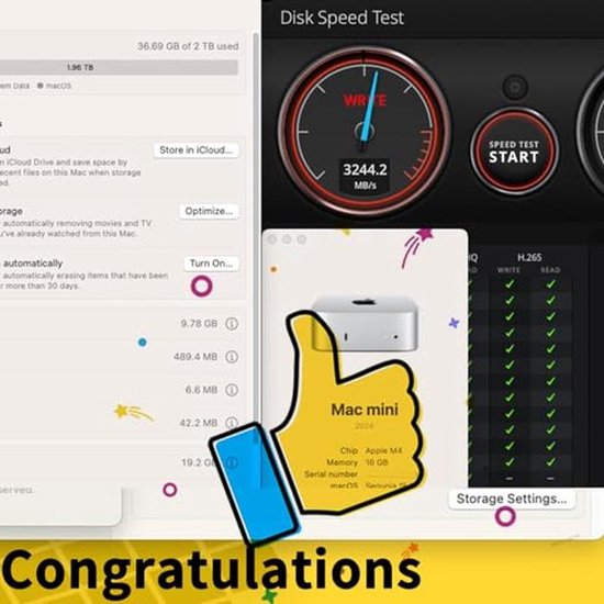 Externe SSD - Harde Schijf - Opslag Uitbreiden - Ultra Snelle Snelheid - 1TB - Zilver — afbeelding 4