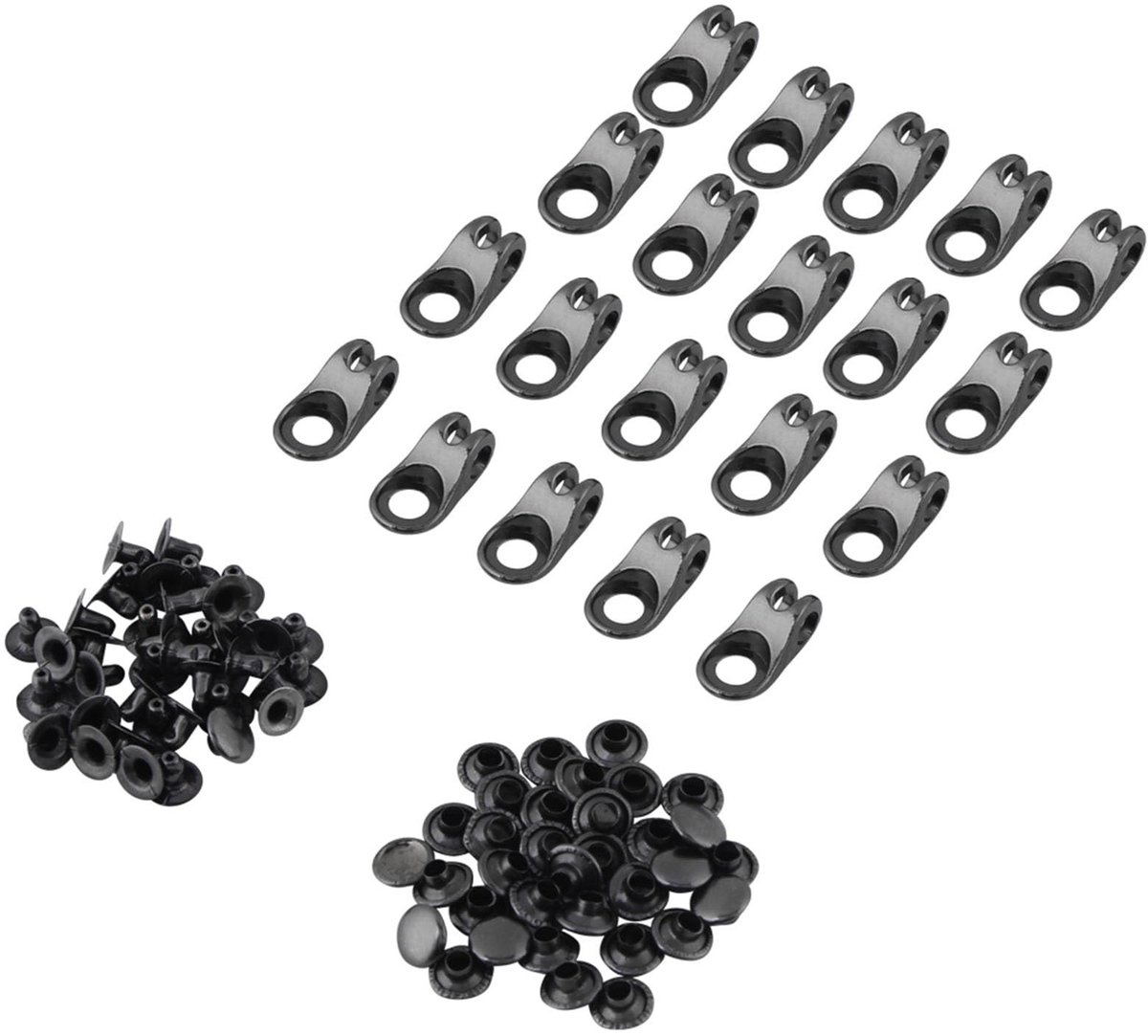 Dailygoods- Boot Haken 20 Stuks - Klinknagels - Schoenveter Gespen - Handtas Connector - Ambachtelijke Accessoires - Legeringsmateriaal - Schoenveter Gesp