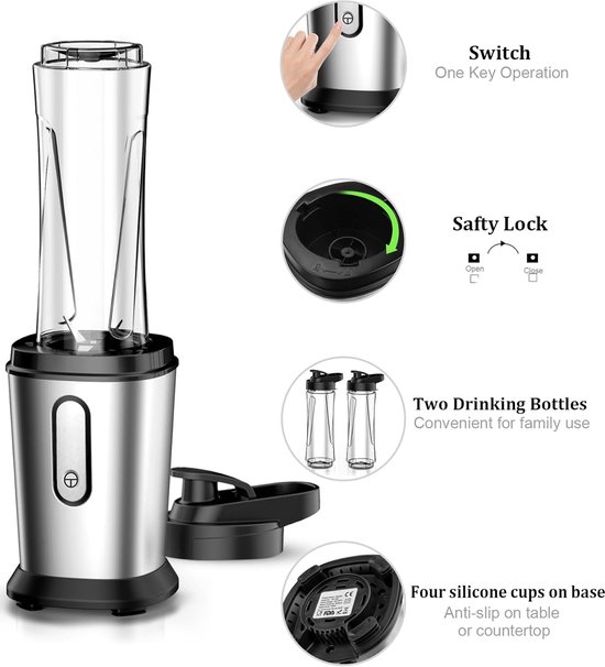 Mini Blender - Smoothie Maker - Draagbare Blender - Blenderkan van MINI — afbeelding 2