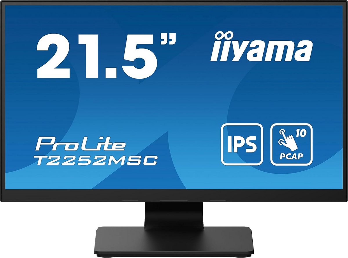 Touchscreen Monitor - Interactief Scherm - Zakelijk Gebruik - Full HD Resolutie - 215 Inch - Zwart