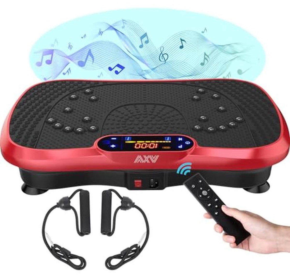 Vibratieplatform - Schudtrainer - Lichaamsvorming - 120 snelheidsniveaus - Compact formaat - Zwart