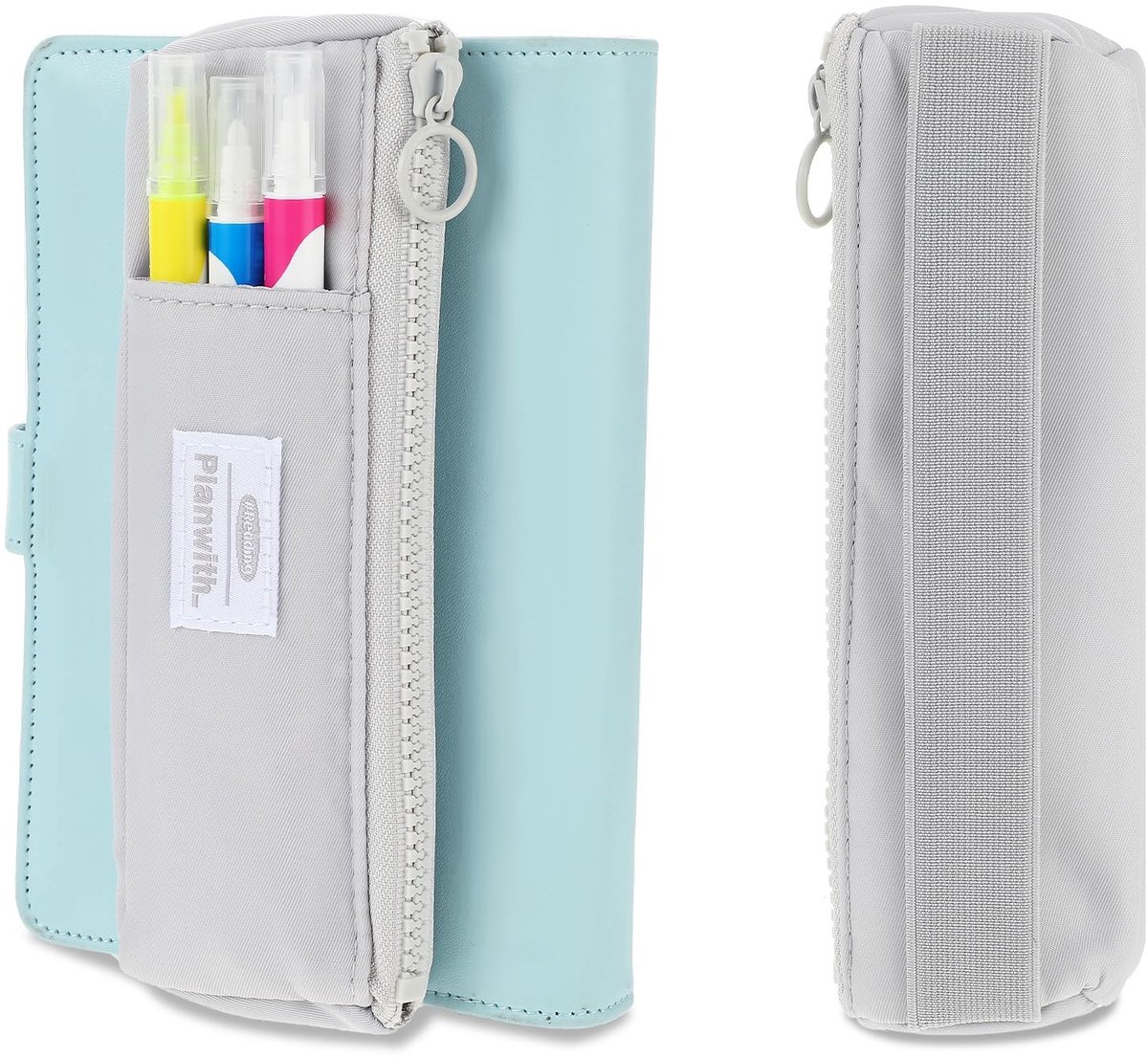Dailygoods- Penhouder Verstelbaar - Notitieboek Etui - Ritsvak - Oxford-doek - Draagbaar - Geschikt voor Notebooks 7,8-9,8 inch - Pennenetui