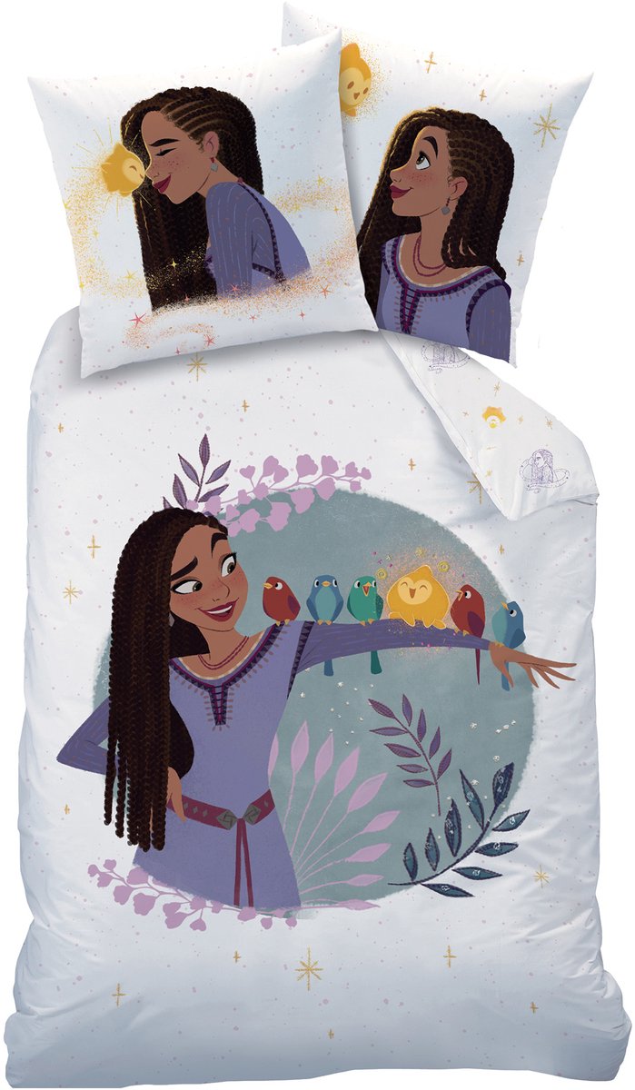 Disney Wish Dekbedovertrek Asha - Eenpersoons - 140 x 200 cm - Katoen